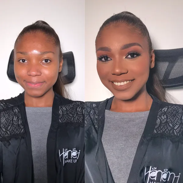Antes y Después Maquillaje de Ojos Difuminado y Glamuroso